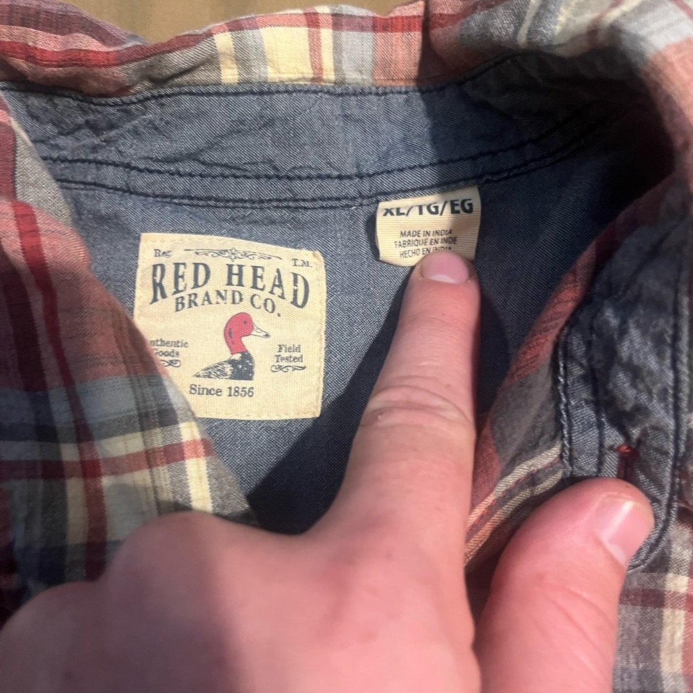Redhead flannel XL